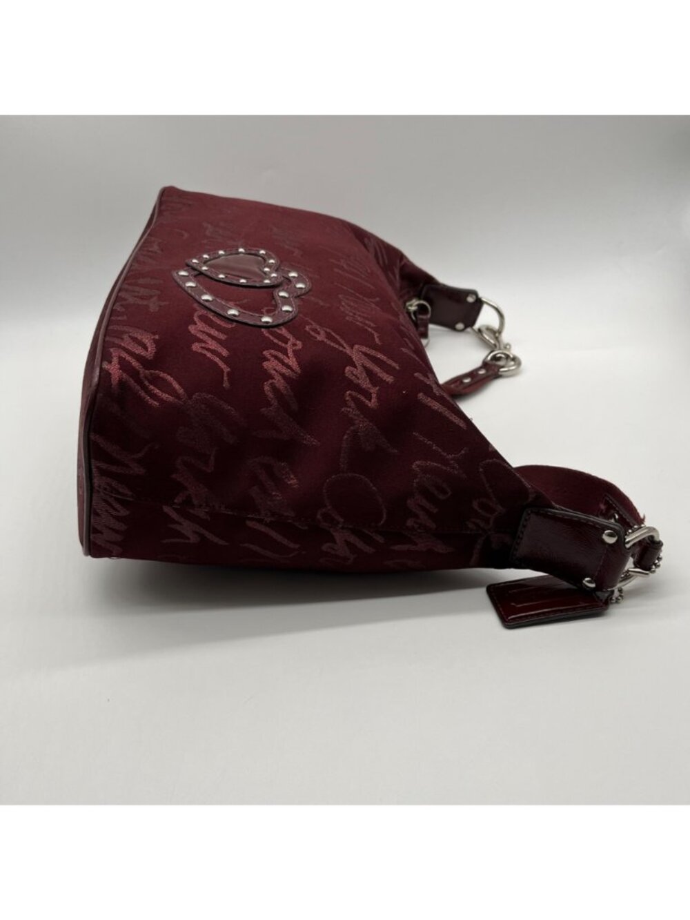 Coach Purple Poppy Lurex Signature F17472 Hobo Bag - Picture 3 of 14